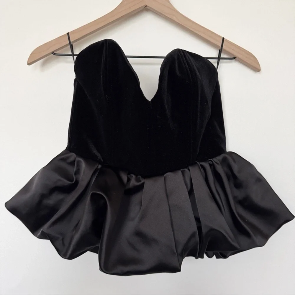 ZARA VELVET TOP ZW COLLECTION - Picture 17 of 17